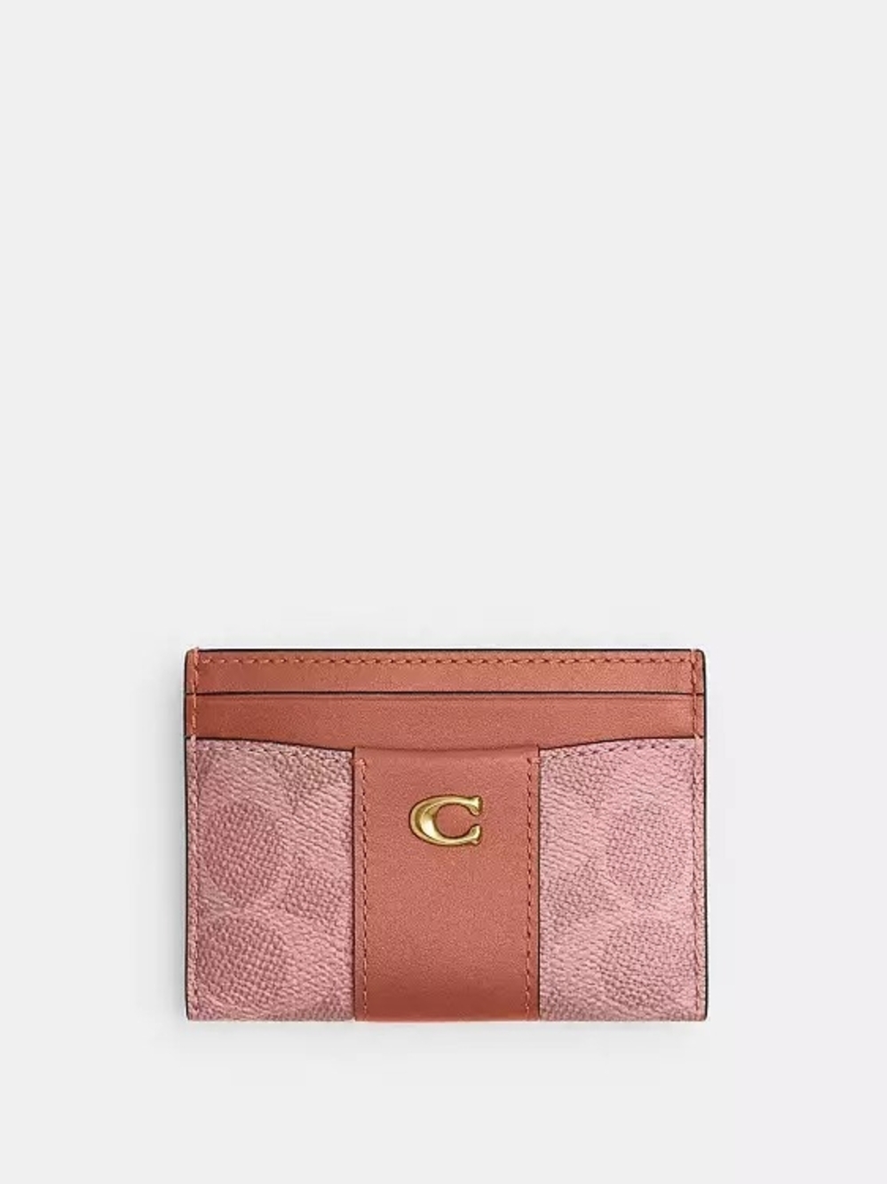 Coach Essential Card Case In Signature Canvas NWT